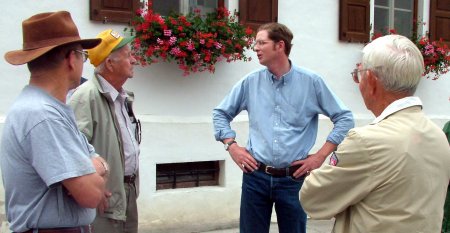 The baron talking with the farmers