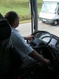 Jean-Paul Weber driving in the Black Forest