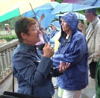 Catherine Sweeney-Martin, our guide at Heidelberg castle