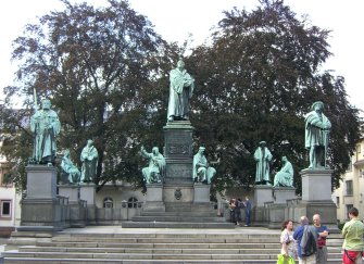 Martin Luther monument at  Worms